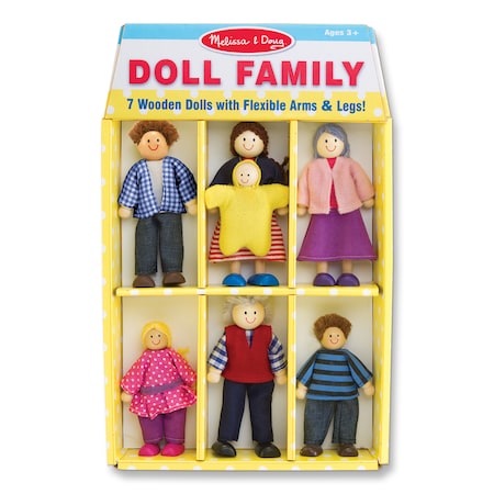 Melissa & Doug Wooden Doll Family 2464